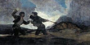 Francisco de Goya y Lucientes - Duel with Cudgels